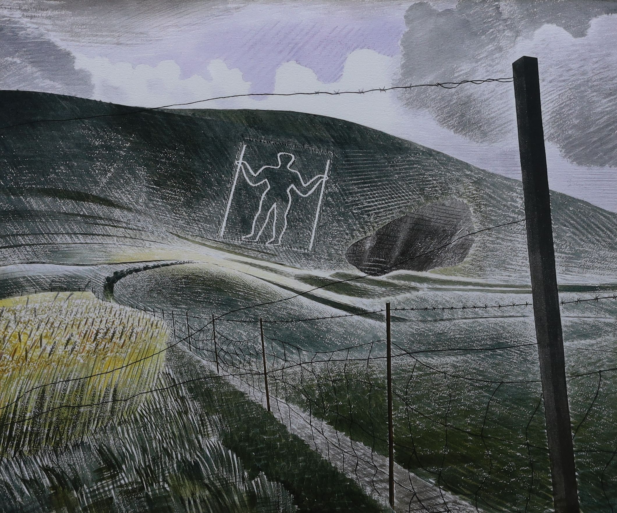 After Eric Ravilious, two limited edition prints, 'Rye Harbour' and 'The Wilmington Giant', 2/950 and 210/950, 47 x 56cm